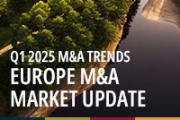 Featured photo for Now Available - Q1 2025 M&A Trends: Quarterly Europe Market Update