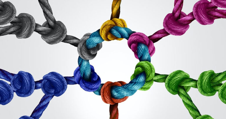 Symbolic image of interconnected rope circles