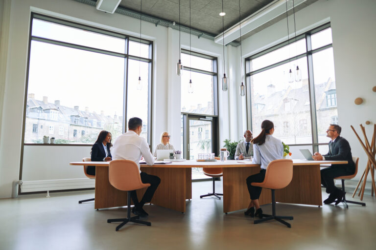 business meeting with group of people