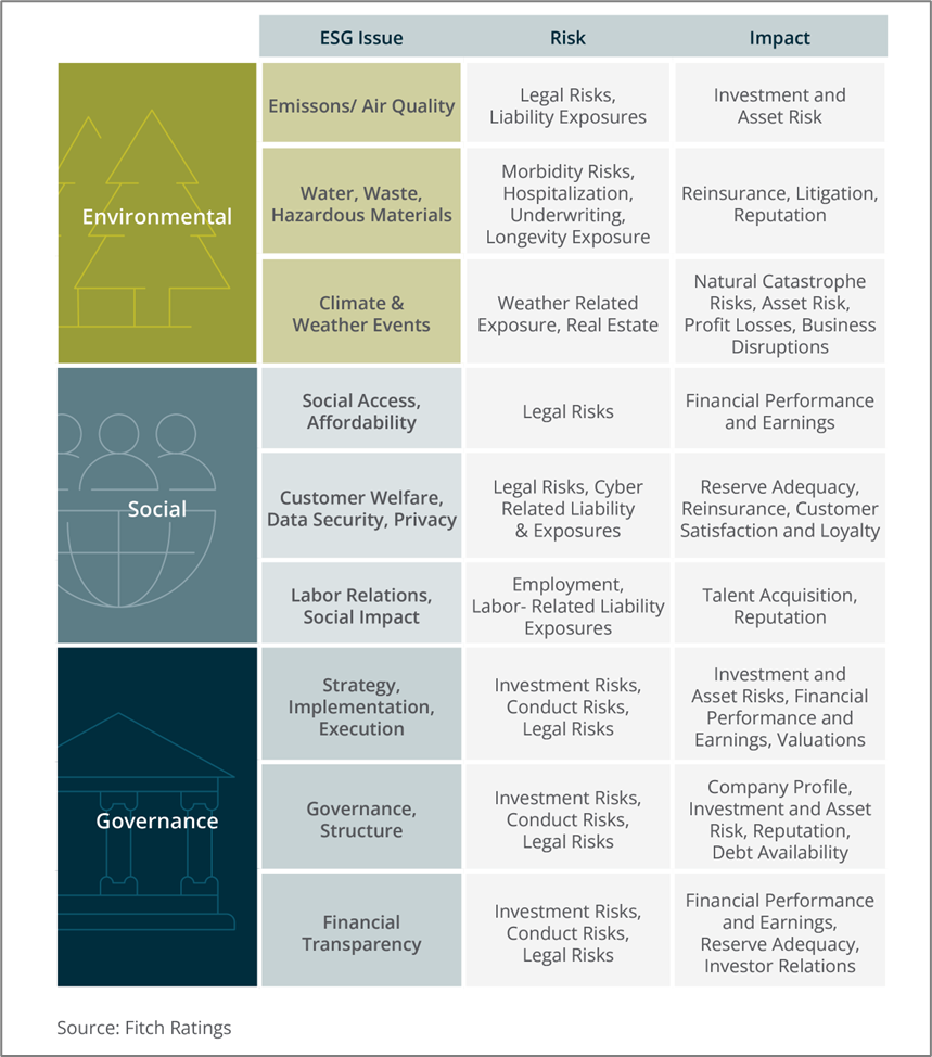 ESG risks and issues